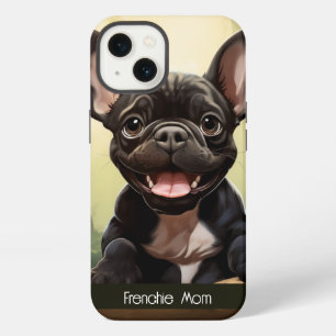 Etui iPhone 13 😍Douce Frenchie chiot dans une forêt