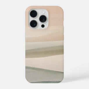 Coque iPhone 15 Pro Douces Collines de Sauge Abstraites Paysage Minima