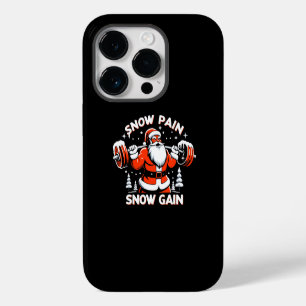 Coque Pour iPhone 14 Plus Douleur de Neige Gain de Neige Fête de Noël Gym En