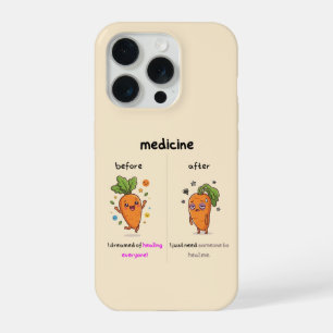 Coque iPhone 15 Pro Dr Carotte Avant & Après Médecine Drôle Médical