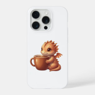 Coque iPhone 15 Pro Dragon amateur de café