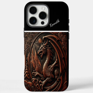 Coque iPhone 16 Pro Max Dragon au sommet de la montagne