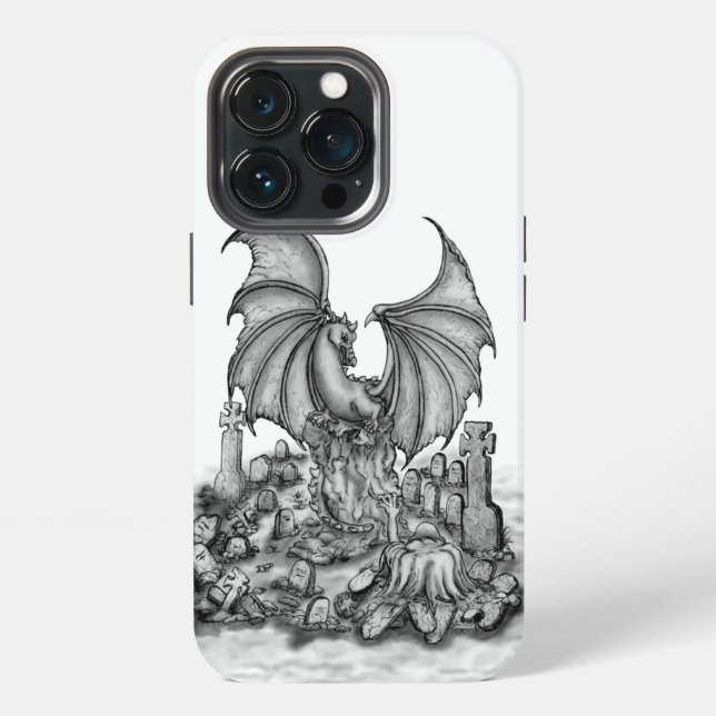 Coque iPhone Dragon avec Zombie (Dos)