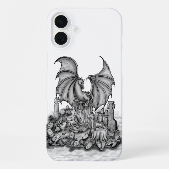Coque iPhone Dragon avec Zombie (Verso)
