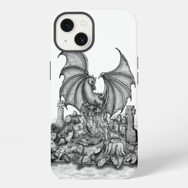 Coque iPhone Dragon avec Zombie (Verso)