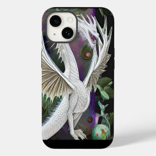 Coque Pour iPhone 14 Dragon Blanc