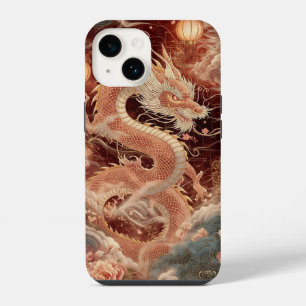 Coque Pour iPhone 14 Dragon Chinois Majestueux