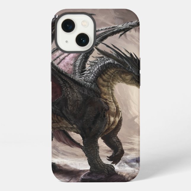Coque iPhone Dragon dans la grotte (Verso)