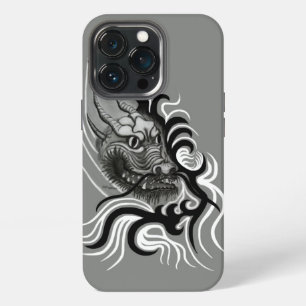 Etui iPhone 13 Pro Dragon de Chine en style de tatouage