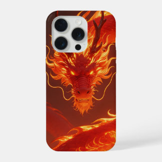 Coque iPhone 15 Pro Dragon de Feu Ardente | Dragon Fantastique de Flam