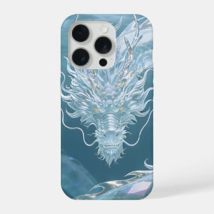 Coque iPhone 15 Pro Dragon d'eau iridescent Art Fantastique Design de
