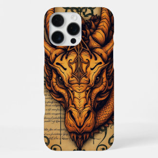 Coque iPhone 16 Pro Max Dragon Doré Enchanté Mythique