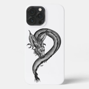 Etui iPhone 13 Pro Max Dragon en style tatouage