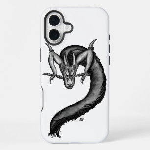 Coque iPhone 16 Plus Dragon en style tatouage