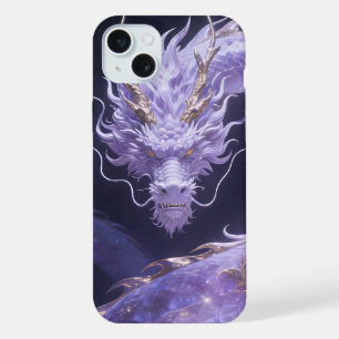 Coque iPhone 15 Plus Dragon Galaxie Pourpre   Dragon Cosmique Mystique 