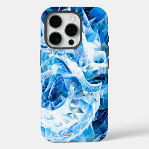 Coque iPhone 16 Pro Dragon Mosaïque Ciel Bleu