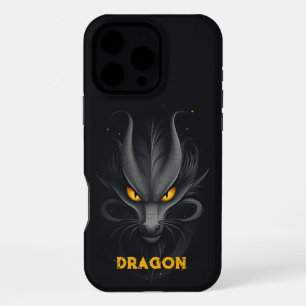 Coque iPhone 16 Pro Max Dragon Noir En Colère