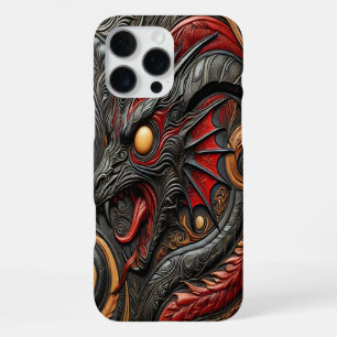 Coque iPhone 16 Pro Max Dragon Relief : Pouvoir Mythique
