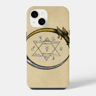 Coque Pour iPhone 14 Dragon & Serpent Ouroboros Alchimie
