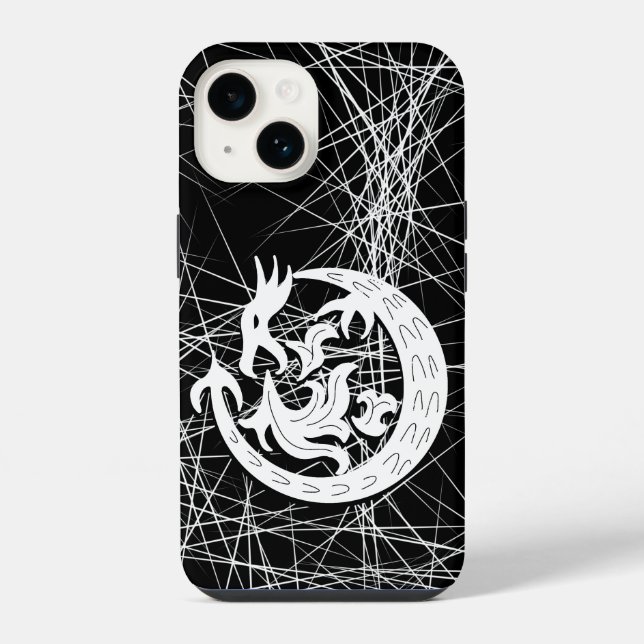 Coque iPhone Dragon soufflant du feu  (Verso)