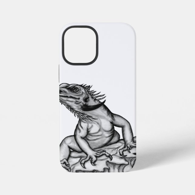 Coque iPhone Dragon sur la Roche (Verso)