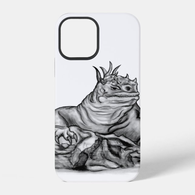 Coque iPhone Dragon sur la Roche (Verso)