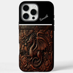 Coque iPhone 16 Pro Max Dragon Tressé Sur Le Haut De La Montagne