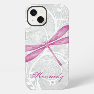 Etui iPhone 13 Dragonfly Magenta Personnalisé