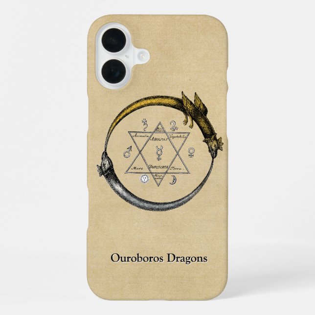 Coque iPhone Dragons d'Ouroboros avec nom (Verso)