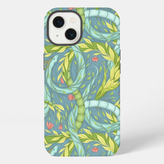 Coque iPhone dragons en bois  (Verso)