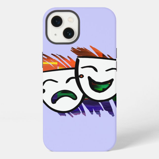 Coque iPhone Drame : Éclaboussure de couleur (Verso)