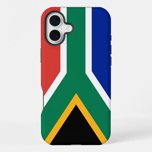 Coque iPhone Drapeau Afrique du Sud (Verso)