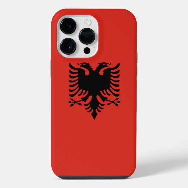 Coque iPhone drapeau albanais (Verso)