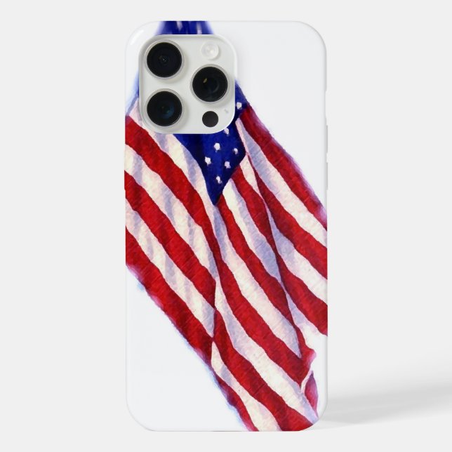 Coque iPhone Drapeau américain (Verso)