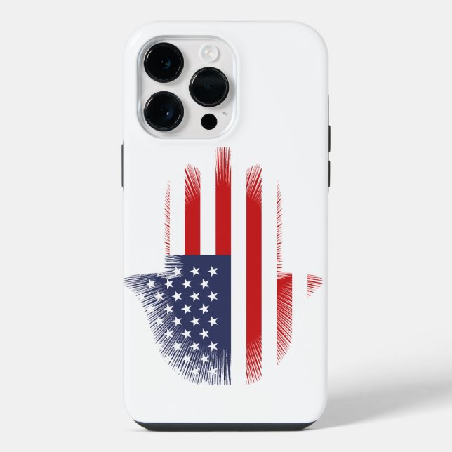 Coque iPhone Drapeau américain (Verso)