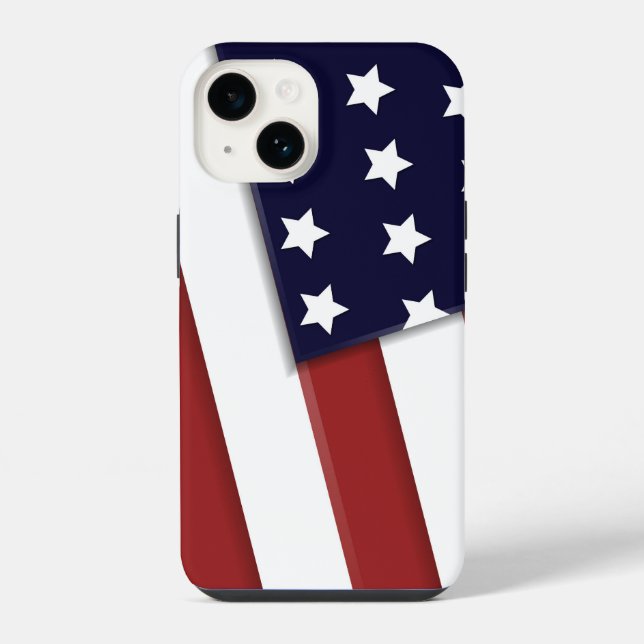 Coque iPhone Drapeau américain (Verso)