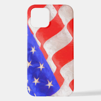 Coque iPhone 12 Drapeau américain