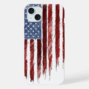 Coque iPhone 15 Plus Drapeau américain