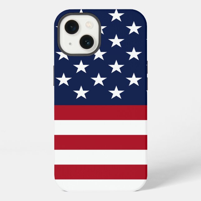 Coque iPhone Drapeau Américain (Verso)