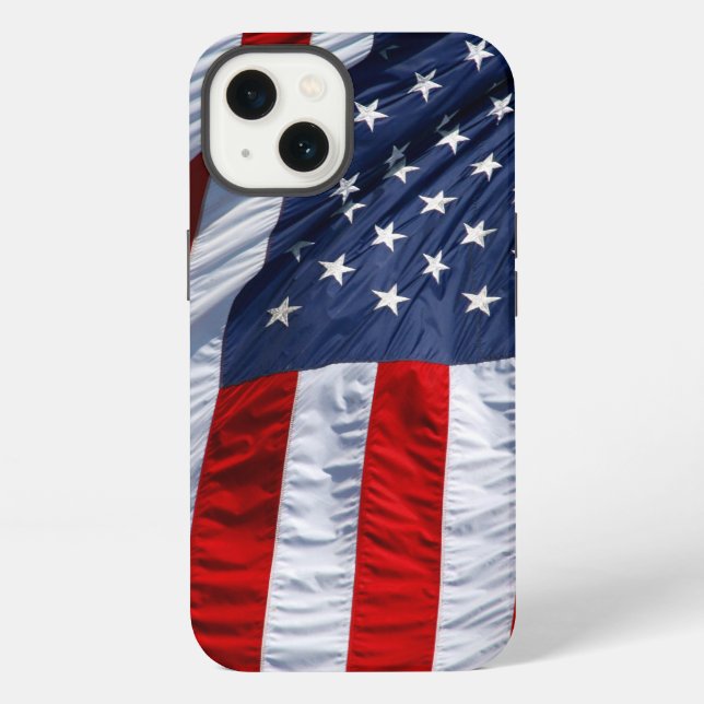 Coque iPhone drapeau américain (Verso)