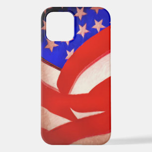Coque iPhone 12 Drapeau américain