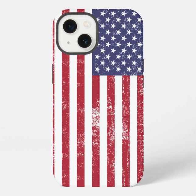 Coque iPhone Drapeau Américain (Verso)