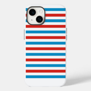 Coque Pour iPhone 14 drapeau américain Chicago ville USA bandes motif b