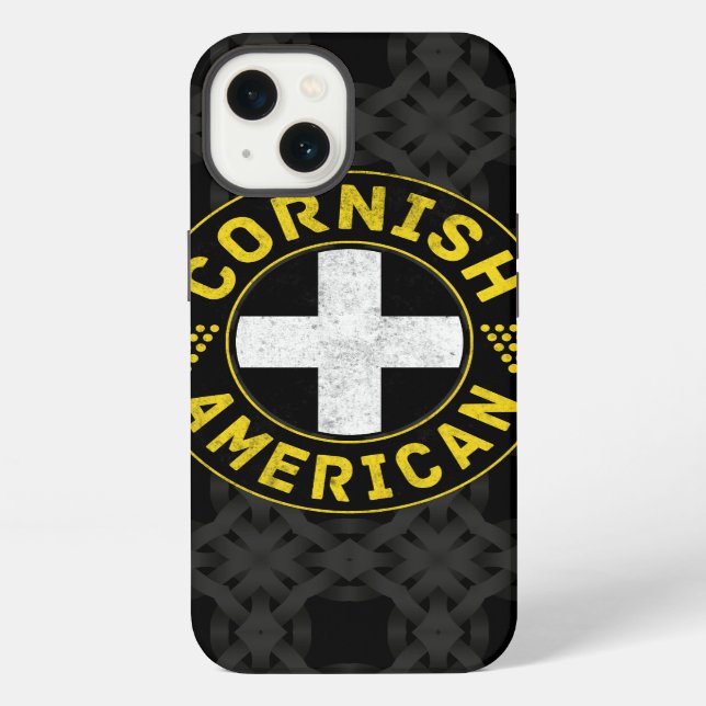 Coque iPhone Drapeau Américain Cornique (Verso)