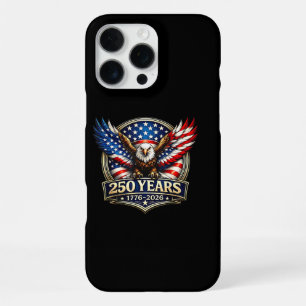 Coque iPhone 16 Pro Max Drapeau américain de l'aigle vintage du 4 juillet