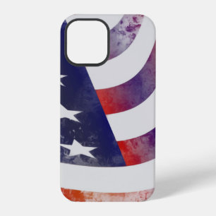 Coque iPhone 12 Pro Drapeau américain grunge