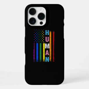 Coque iPhone 16 Pro Max Drapeau américain LGBT humain Mois de la fierté ar