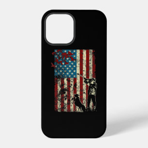 Coque iPhone 12 Pro Drapeau américain patriotique en détresse pour la 