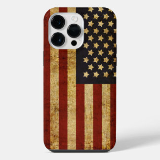 Coque Pour Pour iPhone 14 Pro Max Drapeau américain patriotique grunge vintage USA