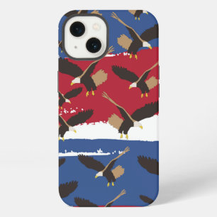 Etui iPhone 13 Drapeau américain patriotique USA Bird Eagle